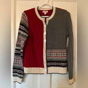 Brooks Brothers Ted Fleece Women’s Holiday Cardigan